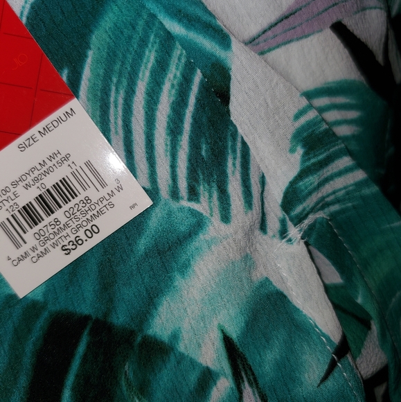 🤎 3/$35 Last 1❣️ shady palm Jennifer Lopez grommet cami - Picture 7 of 8